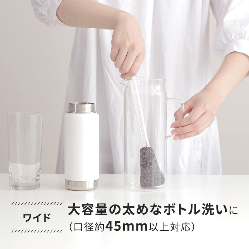 Marna Bottle Wash Sponge Slim Brush (For Hard To Reach