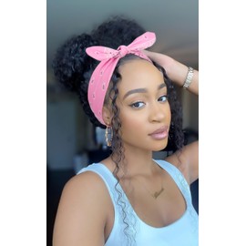 DRESHOW 6 Pack Wire Boho headbands for Women with Rabbit Ears Bow Twist Headband Printed Vintage Wire Hair Holder