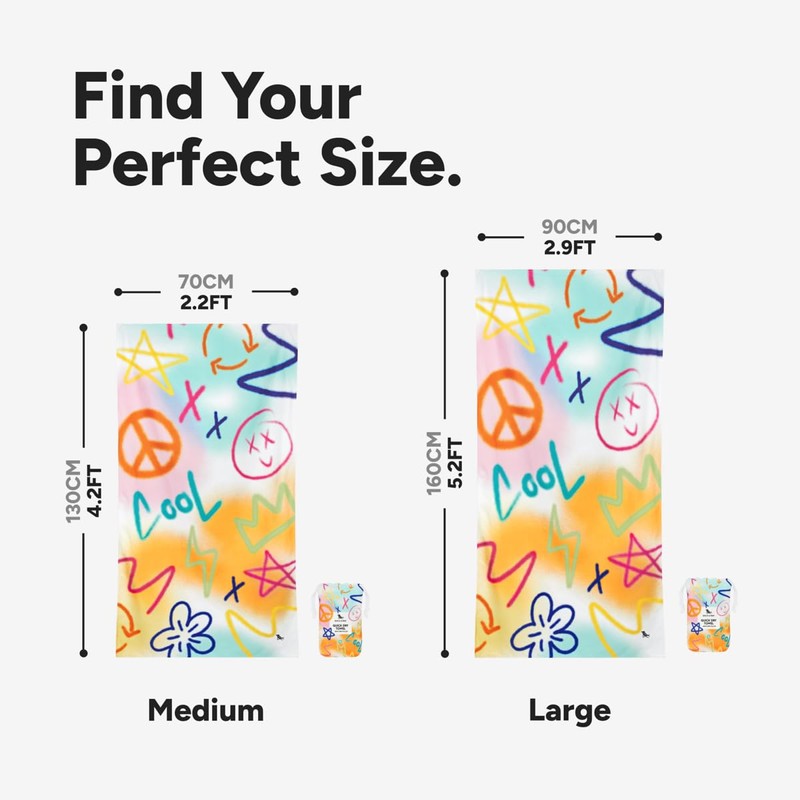 Dock & Bay Beach Towel - Quick Dry, Sand Free