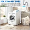 4 Inch Silver Dryer Vent Hose for Tight Space Includes
