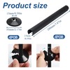 Pack of 4 Black 15mm Radiator Pipe Hole Covers –