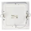 Sanelec 1262 Panel Cuadrada para empotrar, 12W, Luz Cálida
