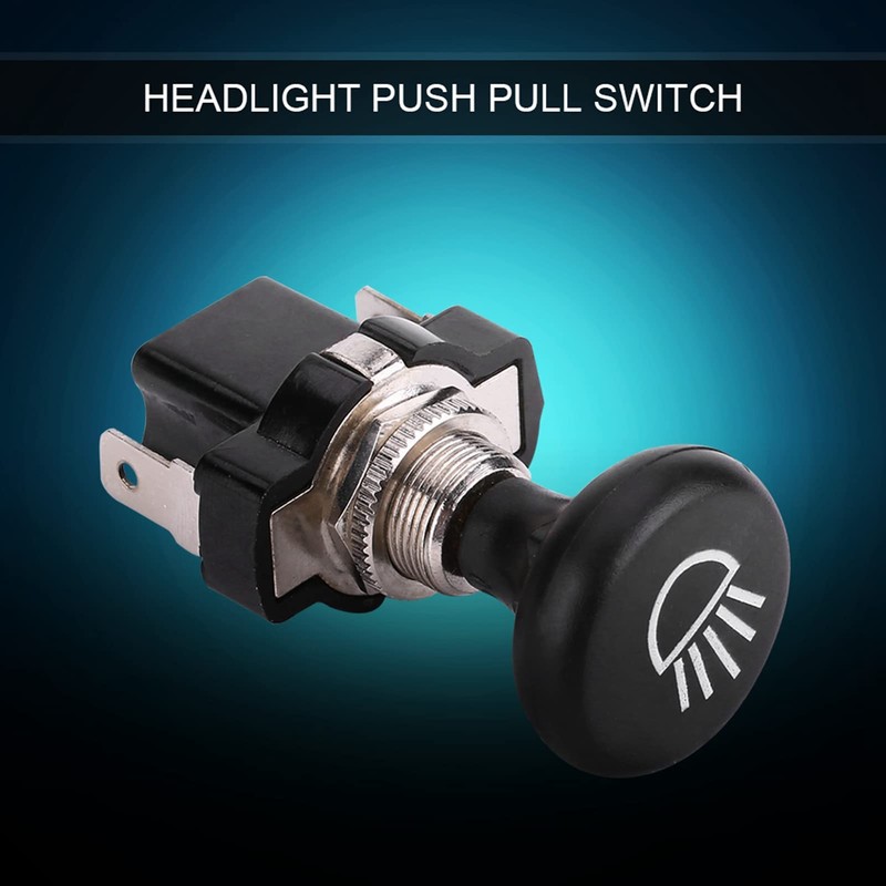 BOROCO Push Pull Headlight Switch, 12 V Golf Cart Light
