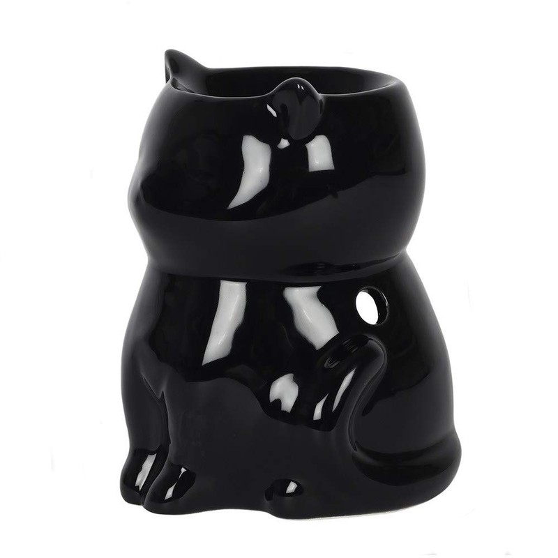 Pacific Giftware Black Cat Ceramic Oil Burner Diffuser Home Decor