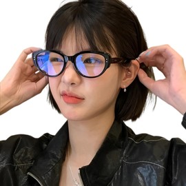 88flix Date Glasses, Women's, Korean Glasses, Datewear, No Degree, Fashion, Fashion Glasses, Black