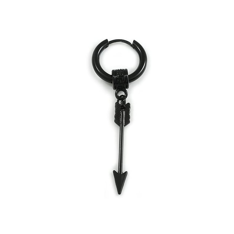 1Pcs Single Dangle Arrow Charm Hoop Huggie Earring for Unisex/Men/Women