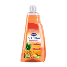Clorox Scentiva Liquid Dish Soap, Hawaiian Sunshine Scent - Dishwashing Detergent Cuts Through Grease - A Powerful Clean You Can Trust, 26 Fl Oz