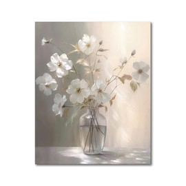 daktenn Floral Canvas Wall Art for Bathrooms Wall Decor for Bedroom Framed Artwork for Wall Modern Wall Decorations Prints Picture for Kitchen Home Decor Wall Pictures for Bathroom