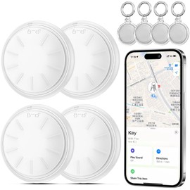 Airtags 4er Pack,Smart Key Finder,Air Smart Tracker Kompatibel Mit Apple Wo Ist App (Nur Ios),GPS Tracker,Smart Keyfinder,Bluetooth Key Finder Für Gepäck/Taschen/Koffer,Austauschbarer Akku