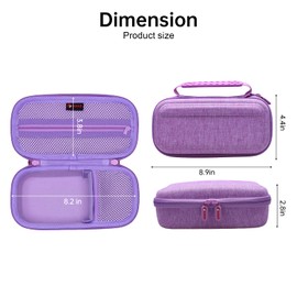 XANAD 4K Digital Camera Case for Sony Alpha 6100,6000,6700,6600,6400/ RX100 VII or Sony Alpha ZV-1,ZV-1F,ZV-E10,ZV-E10 II 4K Vlogging Camera (Purple)