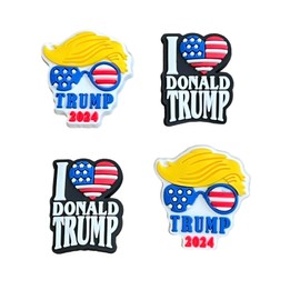 President Political 2024 Shoe Charm Set Shoe Decorations Party Favors