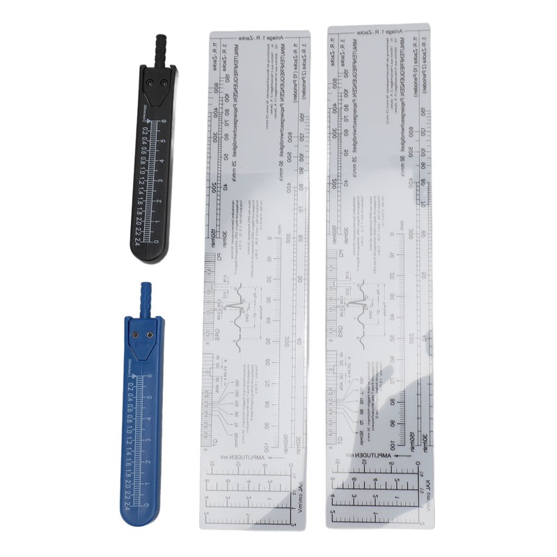 2 Sets EKG Calipers and EKG Ruler Combination Set Electrocardiogram