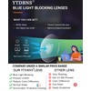 YTDBNS Reading Blue Light Blocking Glasses - 2 Pack Computer