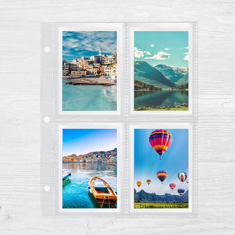 Sammelkarten Hüllen 480 Pockets, 60 Seiten Doppelseitiges Leere Transparente Photocard