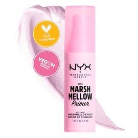 NYX PROFESSIONAL MAKEUP Primer de maquillaje 10 en 1 Marshmellow Smoothing Primer, 30ml - Prebase hidratante que alisa, suaviza y prolonga la duracin 