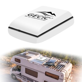 GECIC RV Camper Air Conditioner Cover Trailer AC Covers for RV Roof Unit, Compatible with RecPro 9.5K, Dometic Penguin II RV Air Conditioner Winter Covers for Outside - RV A/C Cover for Roof