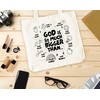 Levitatinyear Christian Canvas Tote Bag for Women, God Is So