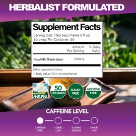 Natural Liver Cleanse Tea - Health Immunity - Caffeine Free - 150 Tea Bags