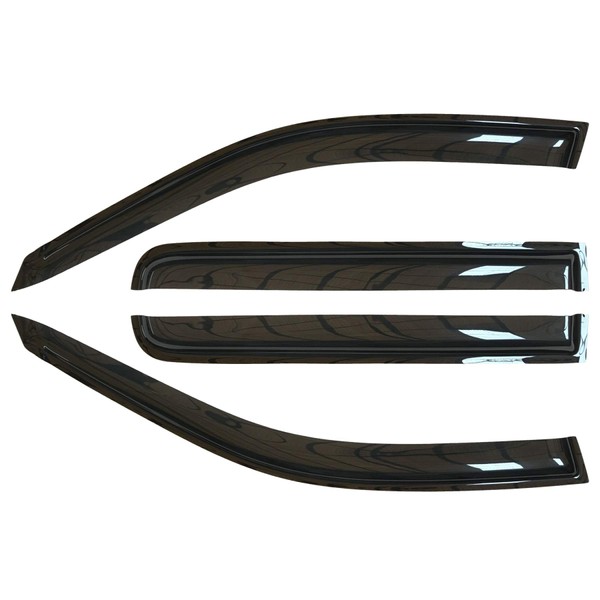 4pcs Original Out Channel Style Sun Rain Guards Front Rear