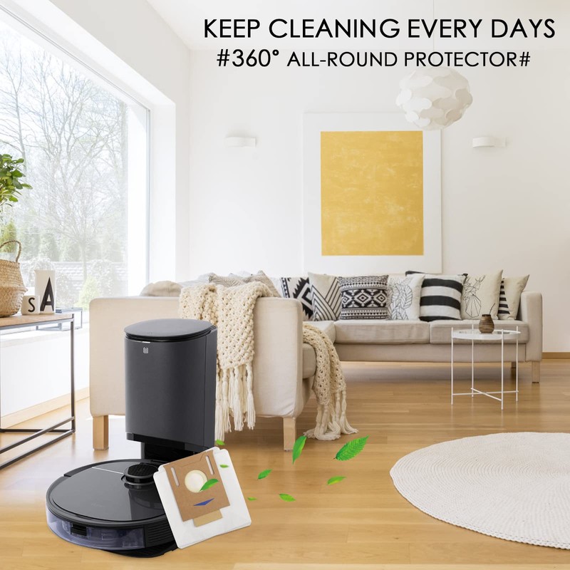 12 Pack Vacuum Dust Bags for Yeedi K781+ Vac Station,