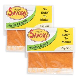 Savory Fine Foods Saltine Seasoning, 1.4 ounce Fiesta Chipotle Dip Mix, 2 Pack