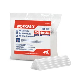 WORKPRO Hot Melt Glue Sticks 100 x 7mm Transparent Universal Hot Melt Glue Gun Ideal for DIY Crafts Leisure 200pcs