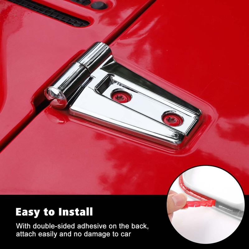 RT-TCZ Hood Hinge Cover Trim Exterior Decoration Kits Accessories for