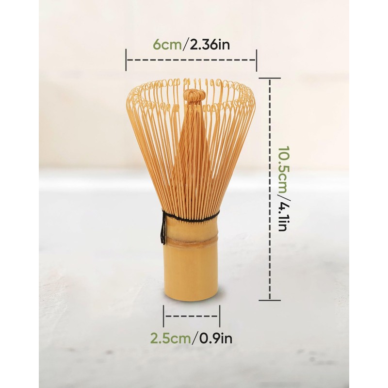 Joiish Handcrafted Bamboo Matcha Whisk, Traditional Japanese Chasen, Matcha Stirrer,