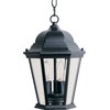 Maxim 1009BK Westlake Cast Aluminum Clear Glass Outdoor Pendant Ceiling
