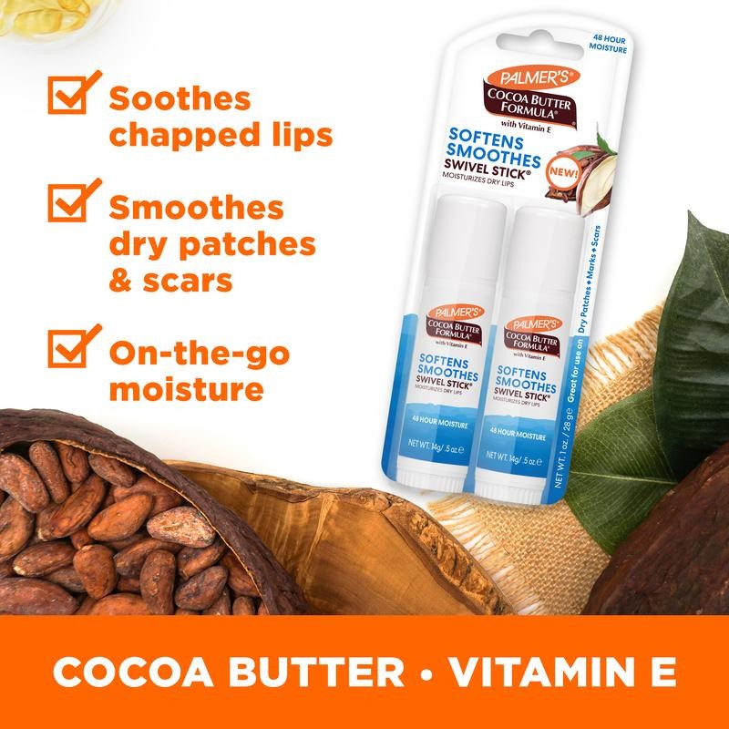 Palmer's Cocoa Butter Formula Swivel Stick 2-Pack Moisture Moisturize