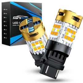 Marsauto 2024 Updated 3157 Switchback LED Bulbs, Built in Resistor CANBUS Error Free Anti Hyper Flash T25 3057 3457 4157 Bulbs White and Amber 600% Super Bright Turn Signal Light DRL Parking Light