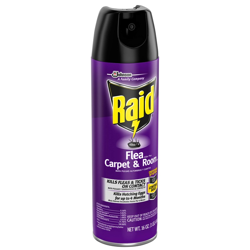 Raid Flea Killer, Kills Fleas, Crickets, Roaches, Silverfish and Ticks,