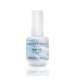 Legacy Nails FOIL Transfer Gel 0.5oz Glue Gel for foil Stickers, Nail Transfer Tips, Manicure Art. No Crack or Shrink, Long-Lasting and Resistant. UV or LED Gel-Curing Lamp.