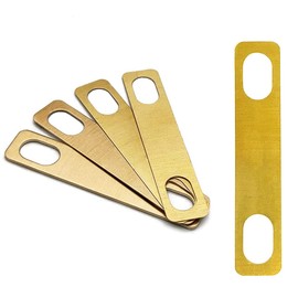 RuiJOTWAT 8Pcs Guitar Neck Shims 4X 0.2Mm, 2X 0.5Mm And 2X 1Mm Thickness Brass Shims For Guitar & Bass Bolt-On Neck Repair