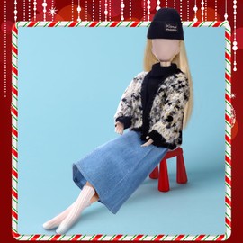 Geyoga 14 Pcs Doll Clothes and Accessories for 11.5 Inch Doll Accessories Doll Denim Cotton Doll Cloth Doll Pants Shoes Casual Wear Clothes Outfits(Exquisite Style)