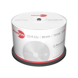 Primeon 2761102 CD-R Blank Discs (80 Minute, 700MB, 52x Cakebox Spindle, 50)
