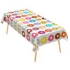Losuya Donut Table Cloth Donut Theme Party Rectangular Reusable Picnic