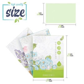 300 Sheets Blotting Paper, HNYYZL Oil Absorbing Sheets for Oily Skin, Oil Control for Face, Makeup Blotting Paper, Natural Oil Absorbing Facial Blotting Sheets for Oily Skin Care (Pack of 3)