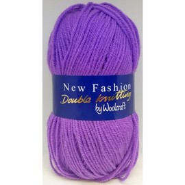 Woolcraft New Fashion Double Knitting Acrylic Yarn Wool 100g - 718 Violet