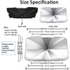 Parasol plegable para parabrisas Kwak's S 65x125cm - Protección UV