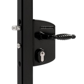 LOCINOX Surface Mounted Gate Lock - LAKQ4040 U2 Black (40mm - 60mm)