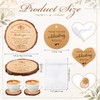 50 Sets Wedding Favor Gift for Guest Natural Pine Wood