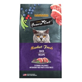 Fussie Cat Market Fresh Duck Recipe, Dry Cat Food, 10lb Bag