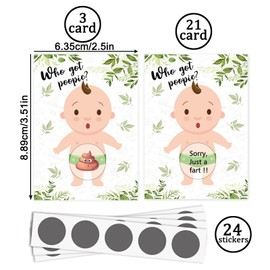 FEISHIONG 48 Pcs Baby Shower Games Scratch Off Cards,Baby Shower Scratch Off Game Raffle Cards,Baby Shower Games, Scratch Off Game, Door Prizes, Easy to Play Games, Fun Ideas, Icebreaker Activities