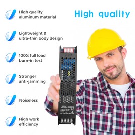 inShareplus LED Driver DC 12V 33A 400W Power Supply, AC 110~130V to DC 12 Volt Universal Regulated Switching Converter Transformer, LED Adapter for LED Strip Light,CCTV Camera System, Radio