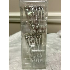 Zenna Home Aluminum Double Roller Shower Hooks 12 Pack Never Rust New SS97AASSL