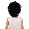 DUDUWIG Girls Black Wig Kids Short Black Curly Wavy Wig