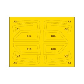 Platz PN24013MSK Racing Series Volvo 240 Turbo 1986 ETCC Hockenheim Winner with Masking Sheet Plastic Model
