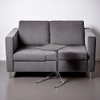 BNYD Multi-Functional Personal Activity Loveseat Table, Adjustable Couch Height, Portable