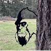 Agriism 12" x 8" Inches Metal Wall Art Statues/Bigfoot Peeking/Sasquatch/Big